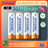 Bộ 4 Pin Sạc AA 3300mAh - Pin tiểu sạc AA 1.2V 1.5V Pin Micro Karaoke đồ chơi trẻ em Pin Sạc AA Công