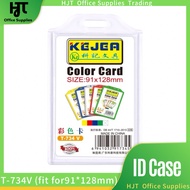 KEJEA Color Card T-734V Clear B7 ID Case Waterproof Card Holder Transparent Card Case