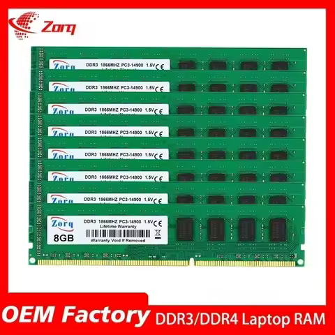 10PCS DDR2 DDR3 DDR4 RAM PC 4GB 8GB 16GB 1600Mhz 240 Pins PC3-10600S 2666 UDIMM Desktop RAM 3200mhz 
