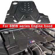For BMW series M5 F90 M8 F91 F92 F93 Dry Carbon fiber engine hood Replacement installation engine ho