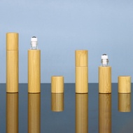 Manufacturer Supply Bamboo Wood Roll-On Bottle 3ml5ml10ml Bamboo Roll-On Bottle Bamboo Cap Essential