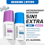 Deoxide Antiperspirant Deodorant Roll On POWER+ For Hyperhidrosis BRIGHT+ For Brightening