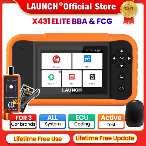 LAUNCH X431 Creader ELITE 2.0 BBA FGC Car Diagnostic Tool Auto OBD OBD2 Scanner All System ECU Codin