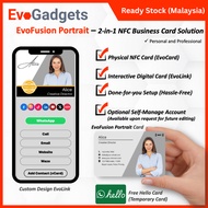 NFC Digital Business Card Portrait Name Card Kad Perniagaan Digital for Sales Agent SME Business Own