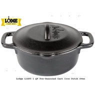 American LODGE 22cm Double Handle Cast Iron POT/Soup POT/SERVING POT 1QT 946CC (L1SP3)