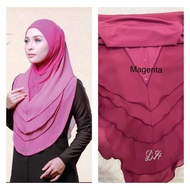 Tudung Dhaja Magenta (L)prewash