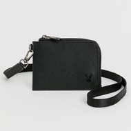 PLAYBOY-L Pull Coin Purse With Neck Lanyard Centers Series-Black