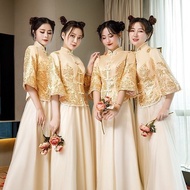 Chinese Bridesmaid Dress Brown Premium Bridesmaid Dress 2026 Sisters Group Chinese Bridesmaid Dress 
