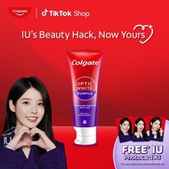 [FREE IU Photocard x1] Colgate Optic White Purple Whitening Toothpaste 100g