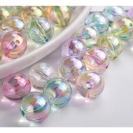 16mm Acrylic Colorful Loose Spacer Round Beads For Jewelry Making Bracelet Necklace Handphone Chain Strap DIY Accessory