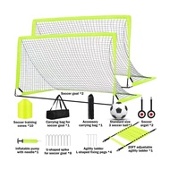 6*4ft Portable Soccer Goal Youth Outdoor Soccer Goal Ball Frame Removable