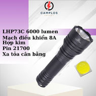 {DFGHE} Đèn pin siêu sáng Mantaray C8+ M45 6000 lumen đèn bin cầm tay vỏ hợp kim nhôm led 70.3 LHP73