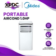 MIDEA 1.0 HP SERIES PORTABLE AIR COND Air Conditioner Penghawa Dingin MPH-09CRN1