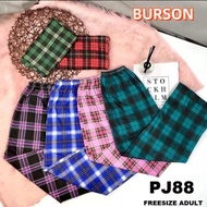 BURSON checkered cotton pajama pants for women sleepwear high quaity
