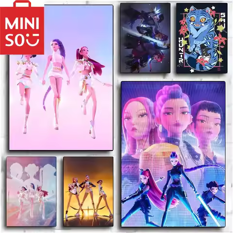 MINISO diy 5d K-KPop D-Demon H-Hunters Diamond Painting Home bedroom living room decoration gift