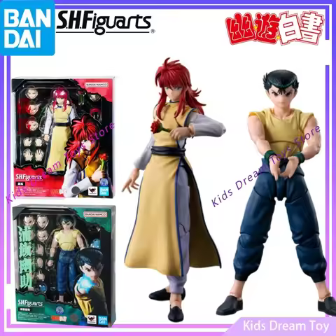 Bandai in Stock Original S.H.Figuarts YuYu Hakusho Anime Figures -Kurama&Yusuke Urameshi- Action Fig