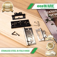 ecoWARE Stainless Steel Bi-Fold Hinge Nickel Black Finish Door Hinge Folding Door Hinge