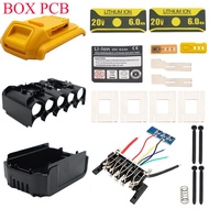 DCB200 Li-ion Battery Plastic Case PCB Charging Protection Circuit Board Box Shell For Dewalt 18V 20