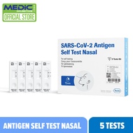Roche SARS-COV-2 Antigen Self Test Nasal (ART) Kit 5 Tests - By Medic Drugstore