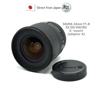 [Used in Japan] SIGMA 24mm f/1.8D EX DG macro "AF" for A mount (Sony A ,Minolta)  Japan