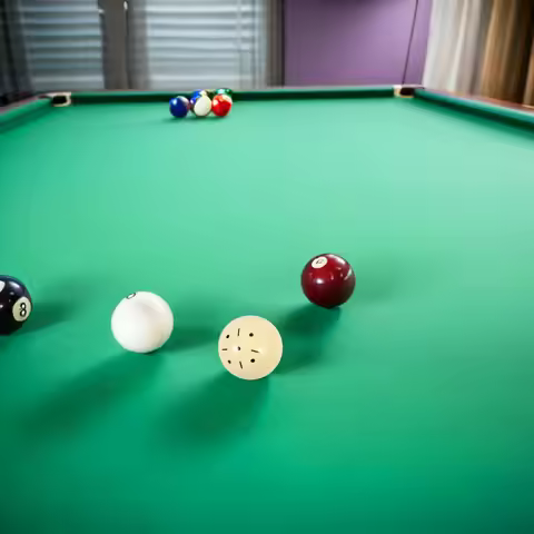 White Billiard Cue Ball Designed Specifically for Chinese 8-Ball Enhanced Accuracy Durability and Lo