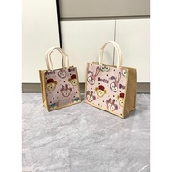 recycle bag foldable recycle bag Bag Female Star Delu Work Commuter Canvas Bag