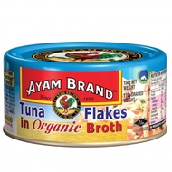 [lchf.my] 3 x 150g AYAM Brand canned Tuna flakes - HALAL Omega 3- in natural Olive, organic broth lo