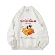 (寬鬆版型) 花生醬西多士 復古懷舊 長袖衛衣