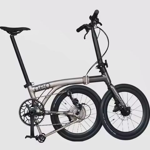 Java 16Inch Aluminum Alloy Folding Bike /9-Speed Three Folding Bicycle / Disc Brake Bike