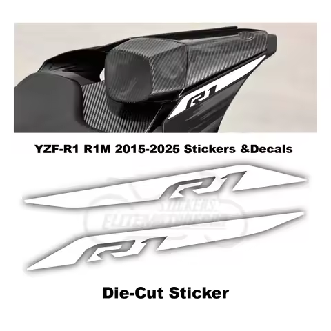 For YZF-R1 R1M 2025 hollow Rear Seat Sticker Rear Hump Tail Sticker For R1 R1M 2020 2022 2024 2025 M