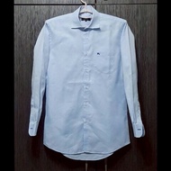 絕版BURBERRY 博柏利 BLACK LABEL 黑標 戰馬 男藍色長袖襯衫39號