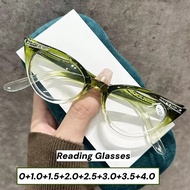 Fashion Cat Ey Reading Glasses for Women Men Ladies Trendy Stylish Far Sight Eyeglasses Anti-blue Li