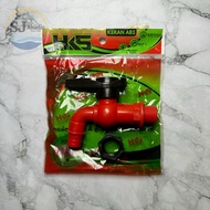 (24 PC) HKS Jumbo Thick PVC Plastic Wall Mounted Water Faucet S103 S102 1/ 2 - 3/s 4 Inch | SJ ABADI