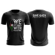 BRIGADE Fashion HAMAS AL-QASSAM Save Palestine Free Palestine Tshirt Microfiber Jersey [UNK] Baju Pa