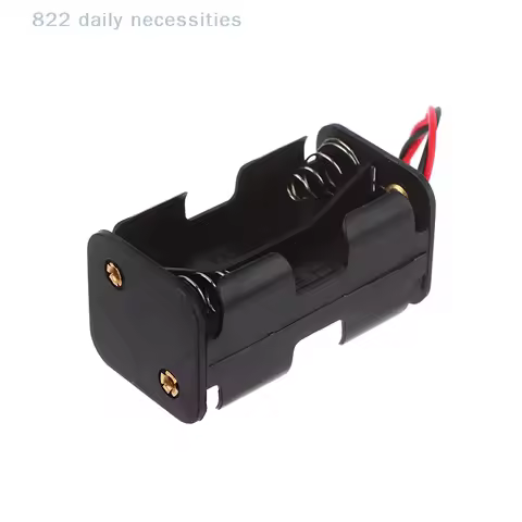 High Quality AA Battery Holder 6V for 4 x AA Batteries Black Plastic Storage Box AA Battery Case Dua