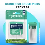Interdental Brush Mint Brush Picks Portable Rubberish brush Gum care Dental hygiene Teeth cleaning p