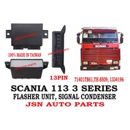 TH-S509 13PIN FLASHER UNIT , SIGNAL CONDENSER SCANIA 113 R/P CAP 71401TB61,, 1334196 MADE IN TAIWAN