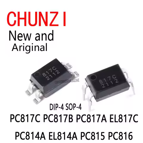 20pcs New and Original IC DIP-4 SOP-4 PC817C PC817B PC817A EL817C PC814A EL814A PC815 PC816