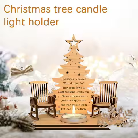 Christmas Tree Candle Lamp Stand New Product Christmas Candle Decoration Christmas Holiday Tree Tree
