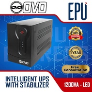 OVO UPS 1200VA 650 Watt with AVR Stabilizer UPS LED 1200 VA UPS 1KVA