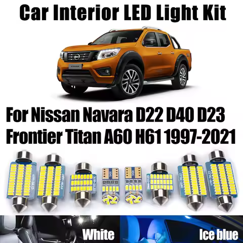 Canbus For Nissan Navara D22 D40 D23 Frontier Titan A60 H61 1997-2020 2021 Car Bulbs Accessories LED