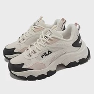 Fila 休閒鞋 Filament 女鞋 米白 奶茶 黑 老爹鞋 復古 厚底 增高 斐樂 5J934X991 23cm WHITE/BLACK