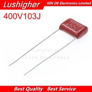50PCS 400V103J CBB 0.01UF 10NF 103J 103 400V Pitch 10MM CBB Polypropylene Film Capacitor