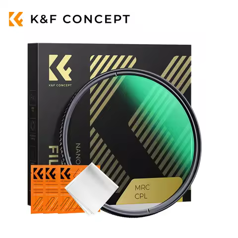 K&F Concept Nano-X Series CPL Circular Polarizing Filter 67mm 72mm 77mm 82mm 8K Ultra HD 28-Layer Wa