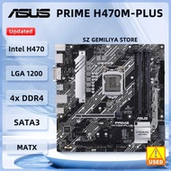 ASUS PRIME H470M-PLUS Motherboard LGA 1200 Chipset H470 DDR4 128GB M.2 support Core i3-10105 i5-1040