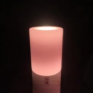 珈瑪-24小時LED蠟燭燈-大型*1粒(USB充電附電源線)-粉紅色LED純蠟蠟燭防水電子蠟燭燈供佛燈充電式蠟燭充電蠟燭