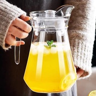<EASY HOME>1.3 Litre Drinking Water Glass Jug Juice Jug Jar Air /Glass Water Jug with Lid Jug Air Ka