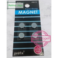 💥Ready Stock💥 PREFIX 2950-10 Super Strong Magnet 10mm x 2mm ( 4's/Card )