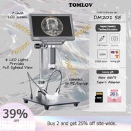 TOMLOV DM201 SE  USB Digital Microscope 7 Inch Large Color LCD Screen Inspection DM201 SE 12MP 1-120