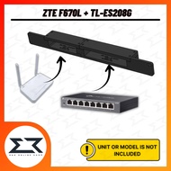 F670L + TL-ES208G Rack Mount Ears | 3D Printed